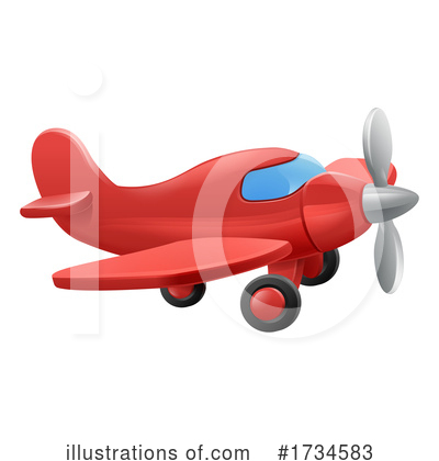 Royalty-Free (RF) Plane Clipart Illustration by AtStockIllustration - Stock Sample #1734583
