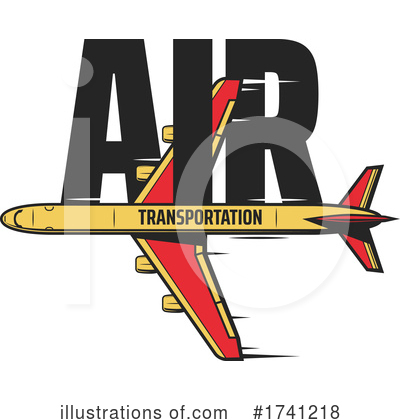 Royalty-Free (RF) Plane Clipart Illustration by Vector Tradition SM - Stock Sample #1741218