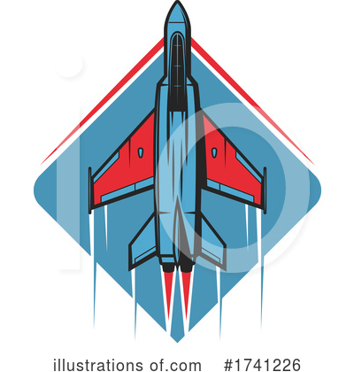 Royalty-Free (RF) Plane Clipart Illustration by Vector Tradition SM - Stock Sample #1741226