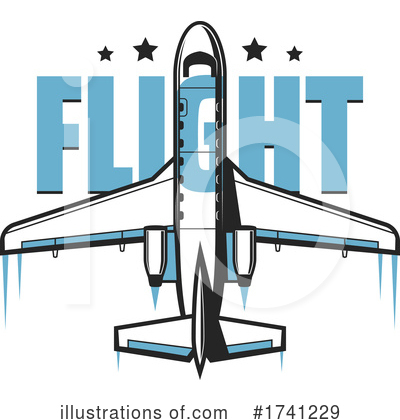 Royalty-Free (RF) Plane Clipart Illustration by Vector Tradition SM - Stock Sample #1741229