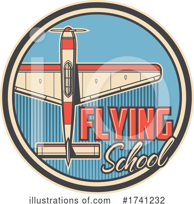 Royalty-Free (RF) Plane Clipart Illustration by Vector Tradition SM - Stock Sample #1741232