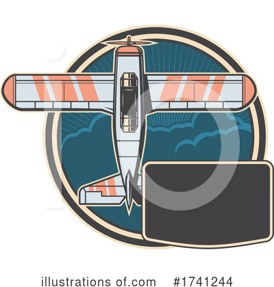 Royalty-Free (RF) Plane Clipart Illustration by Vector Tradition SM - Stock Sample #1741244