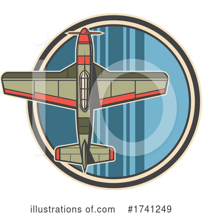 Royalty-Free (RF) Plane Clipart Illustration by Vector Tradition SM - Stock Sample #1741249