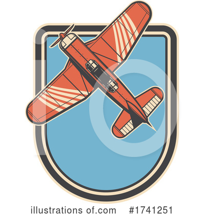 Royalty-Free (RF) Plane Clipart Illustration by Vector Tradition SM - Stock Sample #1741251