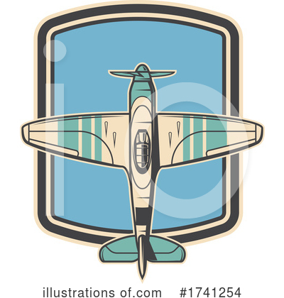 Royalty-Free (RF) Plane Clipart Illustration by Vector Tradition SM - Stock Sample #1741254