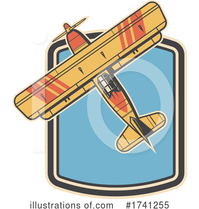 Royalty-Free (RF) Plane Clipart Illustration by Vector Tradition SM - Stock Sample #1741255