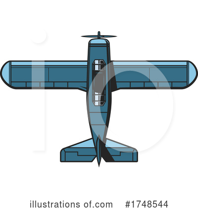 Royalty-Free (RF) Plane Clipart Illustration by Vector Tradition SM - Stock Sample #1748544