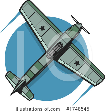 Royalty-Free (RF) Plane Clipart Illustration by Vector Tradition SM - Stock Sample #1748545