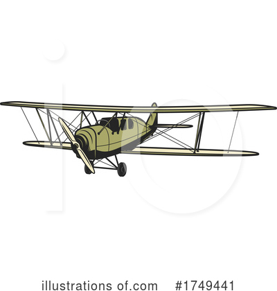 Royalty-Free (RF) Plane Clipart Illustration by Vector Tradition SM - Stock Sample #1749441