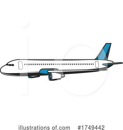 Royalty-Free (RF) Plane Clipart Illustration by Vector Tradition SM - Stock Sample #1749442