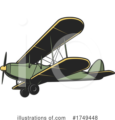 Royalty-Free (RF) Plane Clipart Illustration by Vector Tradition SM - Stock Sample #1749448
