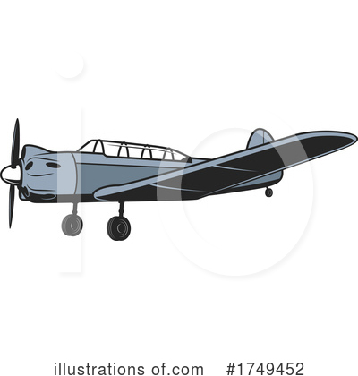 Royalty-Free (RF) Plane Clipart Illustration by Vector Tradition SM - Stock Sample #1749452