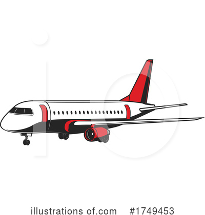 Royalty-Free (RF) Plane Clipart Illustration by Vector Tradition SM - Stock Sample #1749453