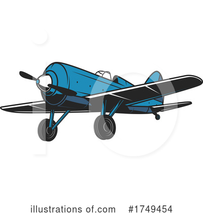 Royalty-Free (RF) Plane Clipart Illustration by Vector Tradition SM - Stock Sample #1749454
