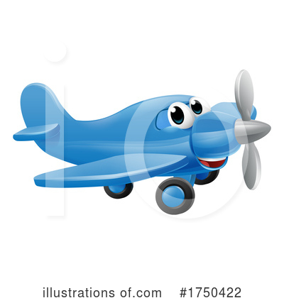 Royalty-Free (RF) Plane Clipart Illustration by AtStockIllustration - Stock Sample #1750422
