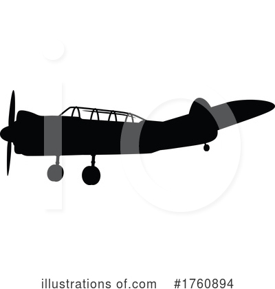 Royalty-Free (RF) Plane Clipart Illustration by Vector Tradition SM - Stock Sample #1760894