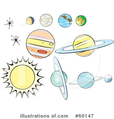 Planets Clipart #60147 by xunantunich
