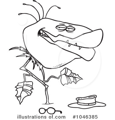 Royalty-Free (RF) Plant Clipart Illustration by toonaday - Stock Sample #1046385