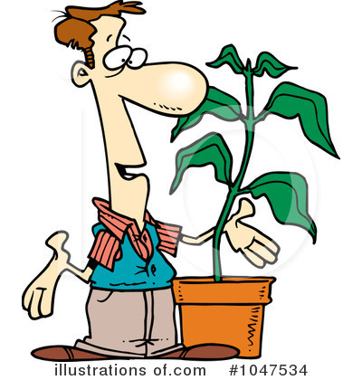 Royalty-Free (RF) Plant Clipart Illustration by toonaday - Stock Sample #1047534
