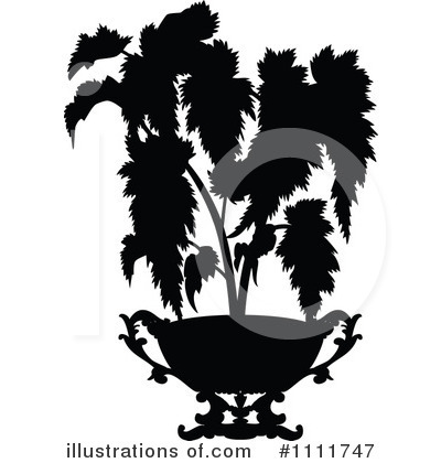 Potted Plant Clipart #1111747 by Prawny Vintage