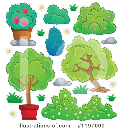 Royalty-Free (RF) Plant Clipart Illustration by visekart - Stock Sample #1197000