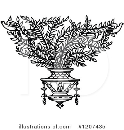 Royalty-Free (RF) Plant Clipart Illustration by Prawny Vintage - Stock Sample #1207435