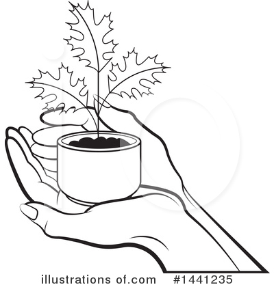 Royalty-Free (RF) Plant Clipart Illustration by Lal Perera - Stock Sample #1441235