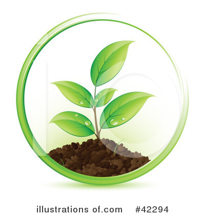 Royalty-Free (RF) Plant Clipart Illustration by beboy - Stock Sample #42294