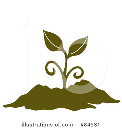 Royalty-Free (RF) Plant Clipart Illustration by Pams Clipart - Stock Sample #84531