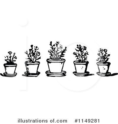 Royalty-Free (RF) Plants Clipart Illustration by Prawny Vintage - Stock Sample #1149281