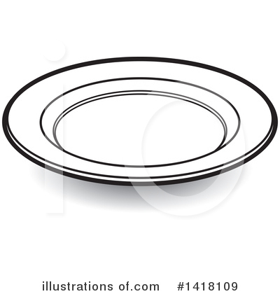 Royalty-Free (RF) Plate Clipart Illustration by Lal Perera - Stock Sample #1418109