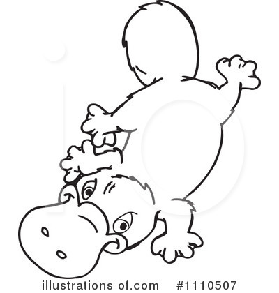 Royalty-Free (RF) Platypus Clipart Illustration by Dennis Holmes Designs - Stock Sample #1110507