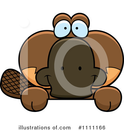 Royalty-Free (RF) Platypus Clipart Illustration by Cory Thoman - Stock Sample #1111166