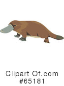 Platypus Clipart #65181 by Dennis Holmes Designs
