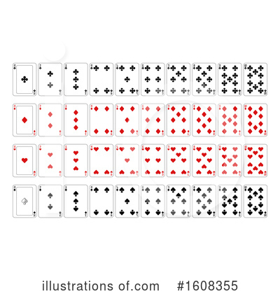 Playing Card Suit Clipart #1608355 by AtStockIllustration