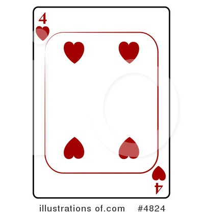 Royalty-Free (RF) Playing Card Clipart Illustration by djart - Stock Sample #4824