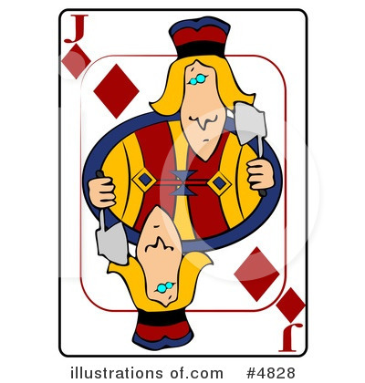 Royalty-Free (RF) Playing Card Clipart Illustration by djart - Stock Sample #4828
