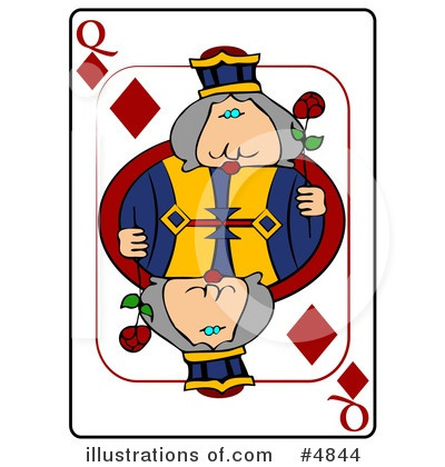 Royalty-Free (RF) Playing Card Clipart Illustration by djart - Stock Sample #4844