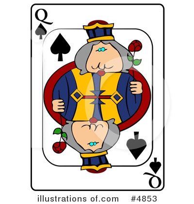 Royalty-Free (RF) Playing Card Clipart Illustration by djart - Stock Sample #4853