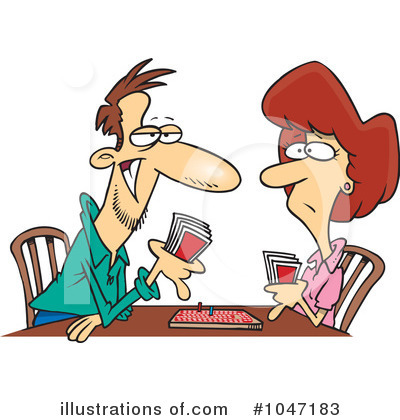 Royalty-Free (RF) Playing Cards Clipart Illustration by toonaday - Stock Sample #1047183