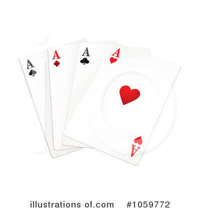 Royalty-Free (RF) Playing Cards Clipart Illustration by michaeltravers - Stock Sample #1059772