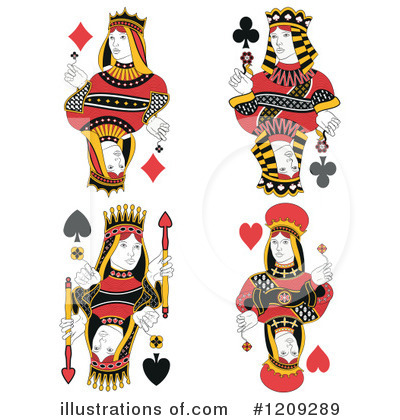Royalty-Free (RF) Playing Cards Clipart Illustration by Frisko - Stock Sample #1209289