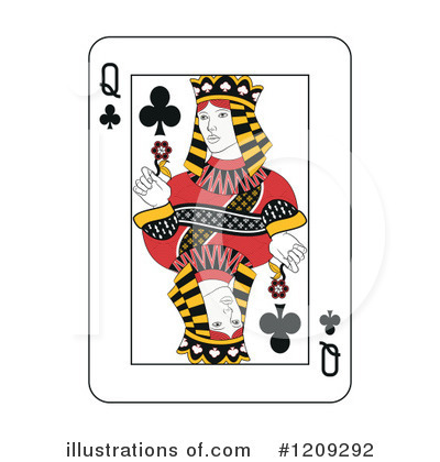 Royalty-Free (RF) Playing Cards Clipart Illustration by Frisko - Stock Sample #1209292