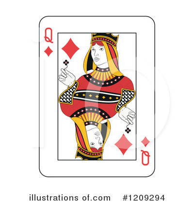 Royalty-Free (RF) Playing Cards Clipart Illustration by Frisko - Stock Sample #1209294