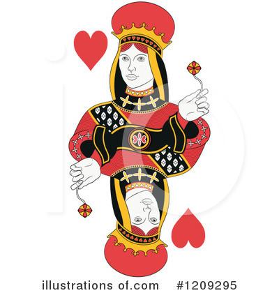 Queen Of Hearts Clipart #1209295 by Frisko