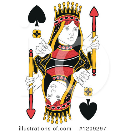 Royalty-Free (RF) Playing Cards Clipart Illustration by Frisko - Stock Sample #1209297