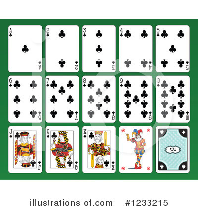 Royalty-Free (RF) Playing Cards Clipart Illustration by Frisko - Stock Sample #1233215