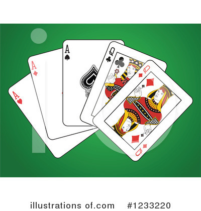 Royalty-Free (RF) Playing Cards Clipart Illustration by Frisko - Stock Sample #1233220