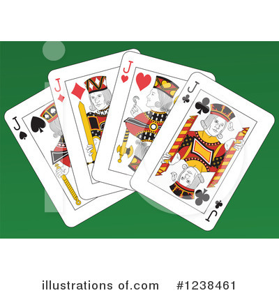 Royalty-Free (RF) Playing Cards Clipart Illustration by Frisko - Stock Sample #1238461