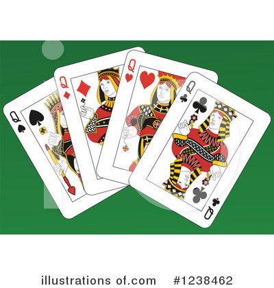 Royalty-Free (RF) Playing Cards Clipart Illustration by Frisko - Stock Sample #1238462